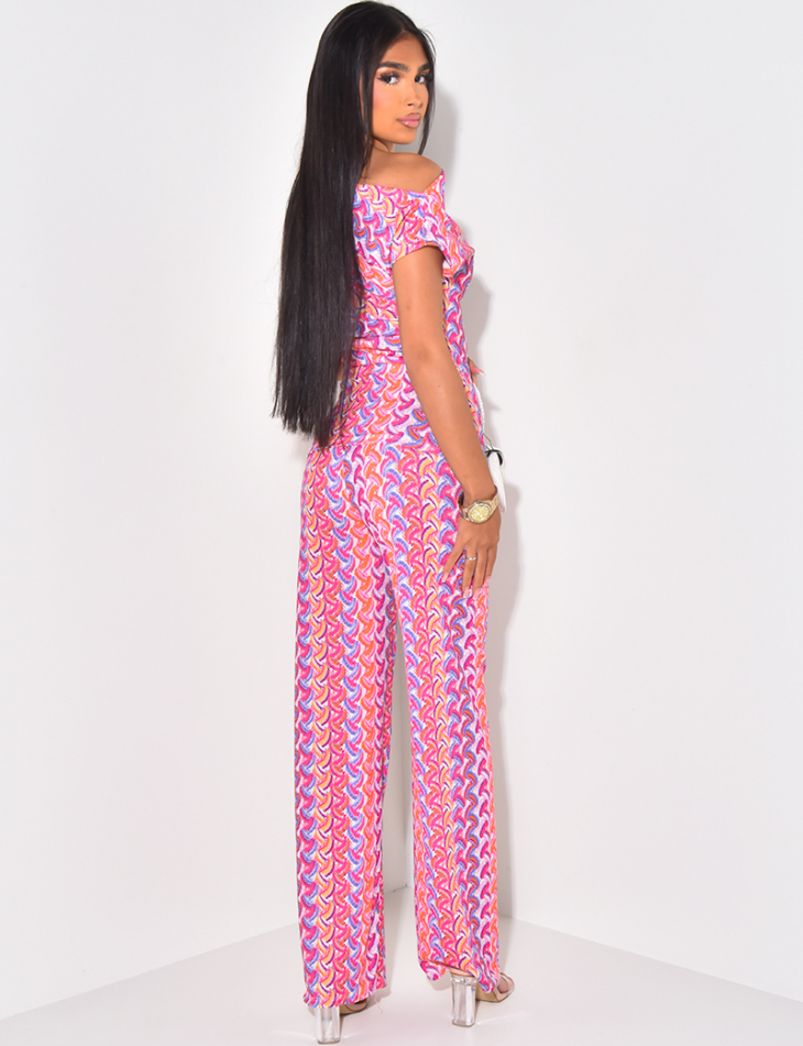 Ensemble pantalon et top sans manches à motifs Ensemble pantalon et top sans manches à motifs