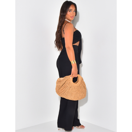 Ensemble pantalon et crop top en lin Ensemble pantalon et crop top en lin