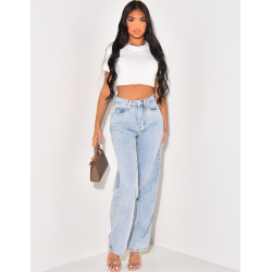 Jeans coupe droite style vintage