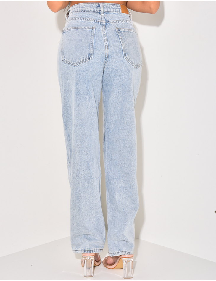 Jeans coupe droite style vintage