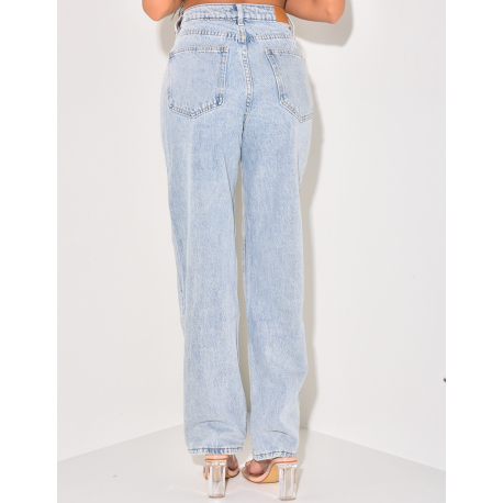 Jeans coupe droite style vintage