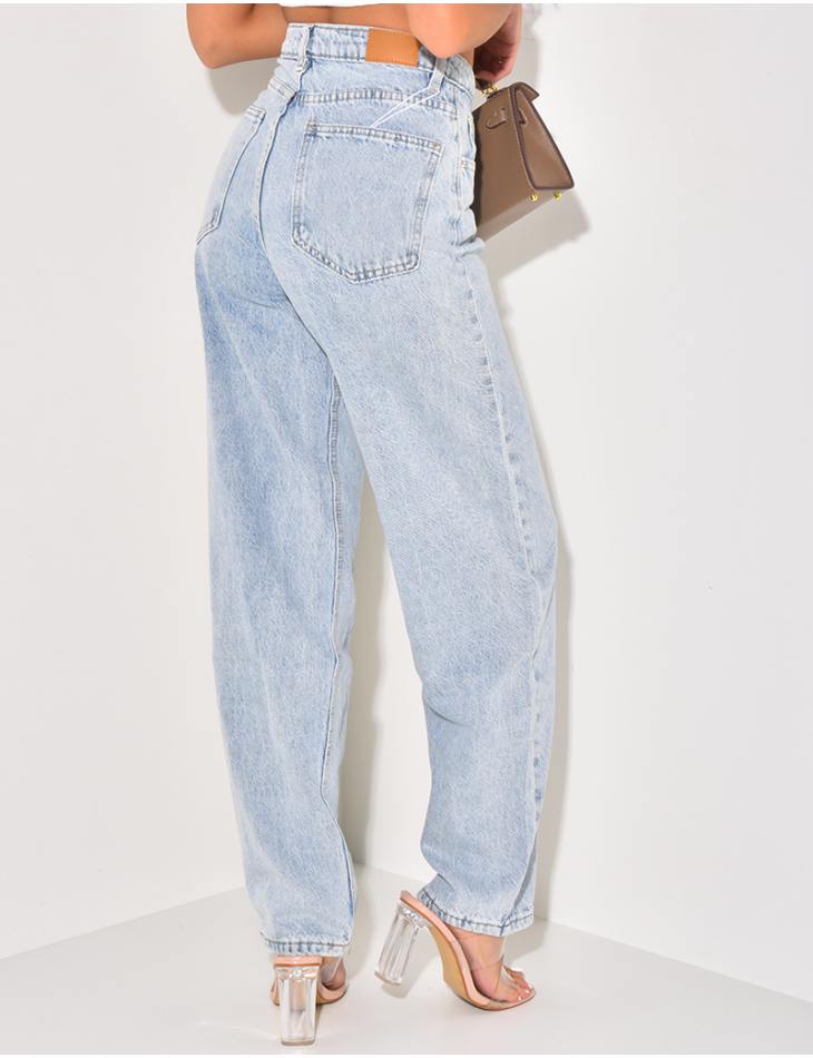 Jeans coupe droite style vintage