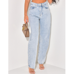 Jeans coupe droite style vintage