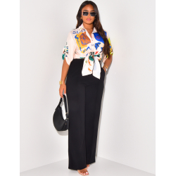 Pantalon de tailleur à ceinture élastique Pantalon de tailleur à ceinture élastique