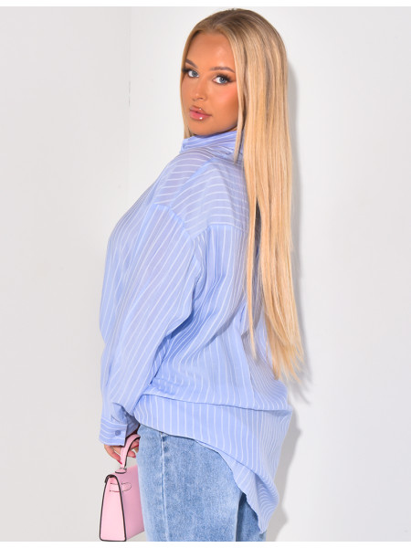 Oversized striped shirt