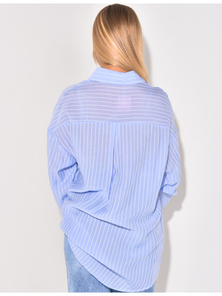 Oversized striped shirt