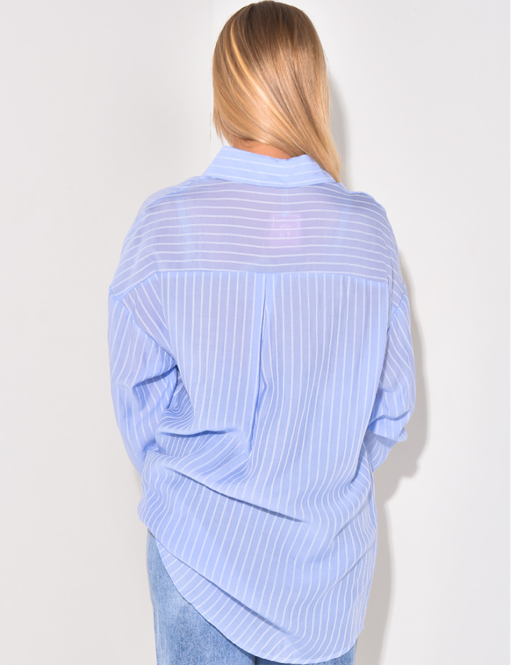 Oversized striped shirt