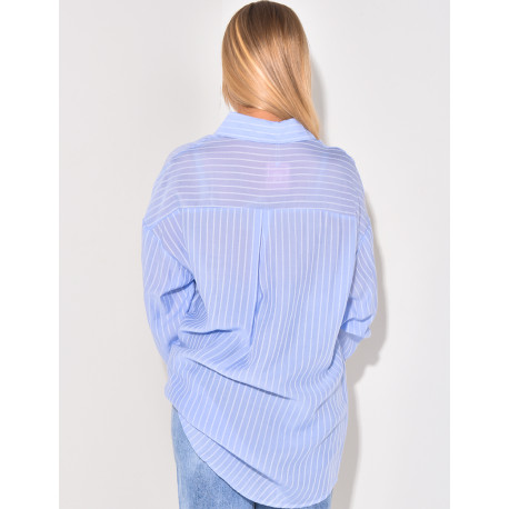 Oversized striped shirt