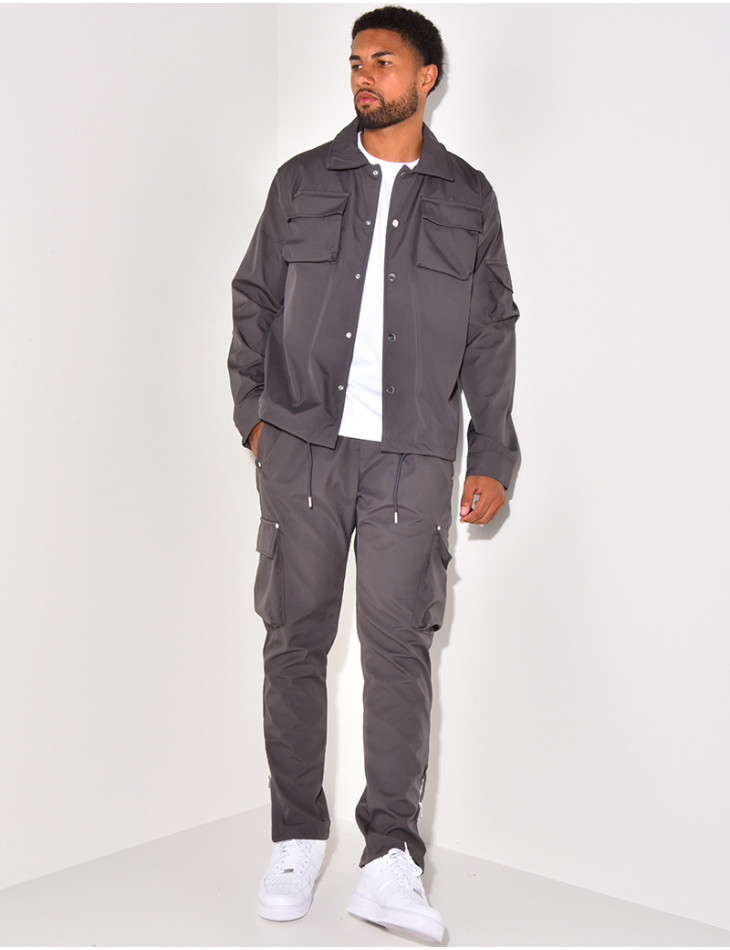 Set aus Hemd und Hose mit Taschen