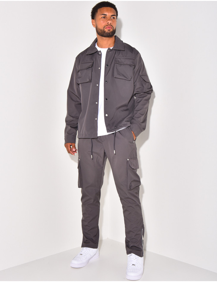 Set aus Hemd und Hose mit Taschen