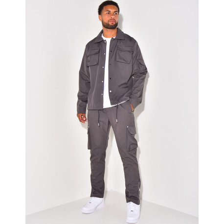 Set aus Hemd und Hose mit Taschen