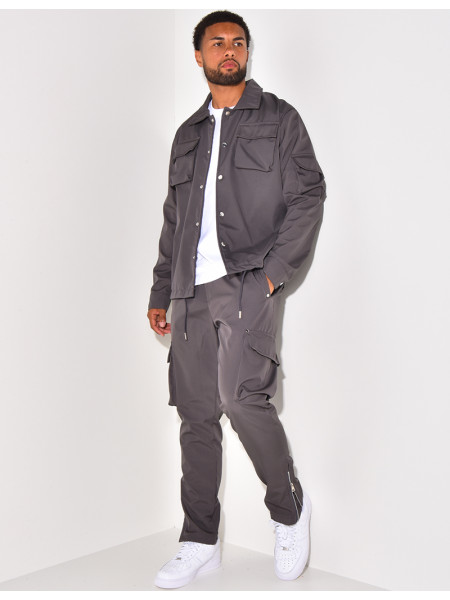 Set aus Hemd und Hose mit Taschen