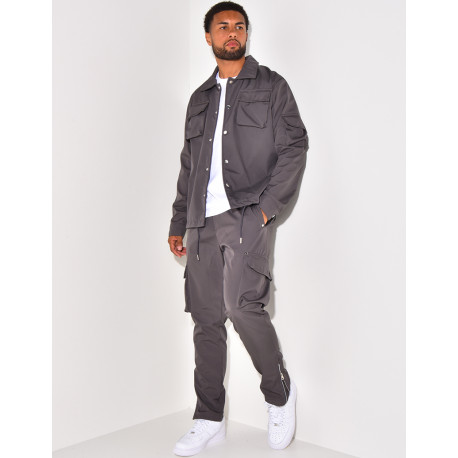 Set aus Hemd und Hose mit Taschen