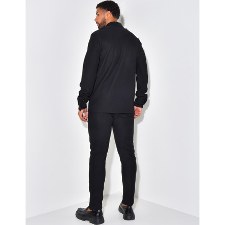 Set aus Plissee-Hose und -Hemd