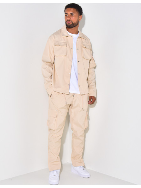 Ensemble chemise et pantalon à poches