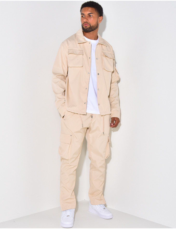 Ensemble chemise et pantalon à poches