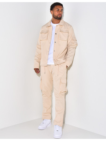 Ensemble chemise et pantalon à poches