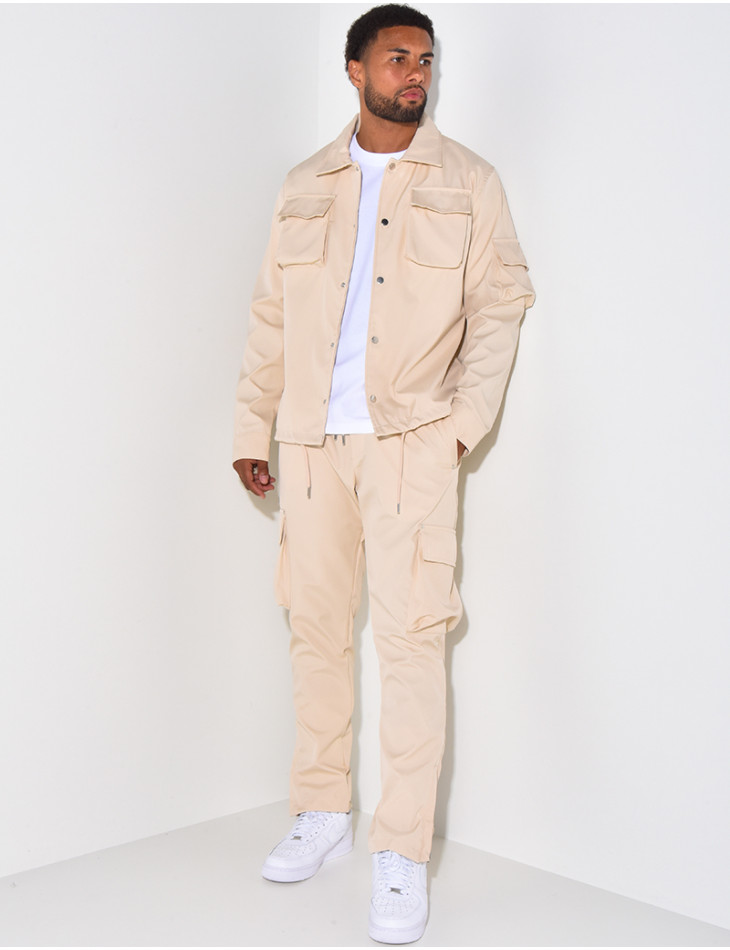 Set aus Hemd und Hose mit Taschen