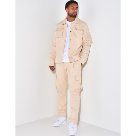 Set aus Hemd und Hose mit Taschen