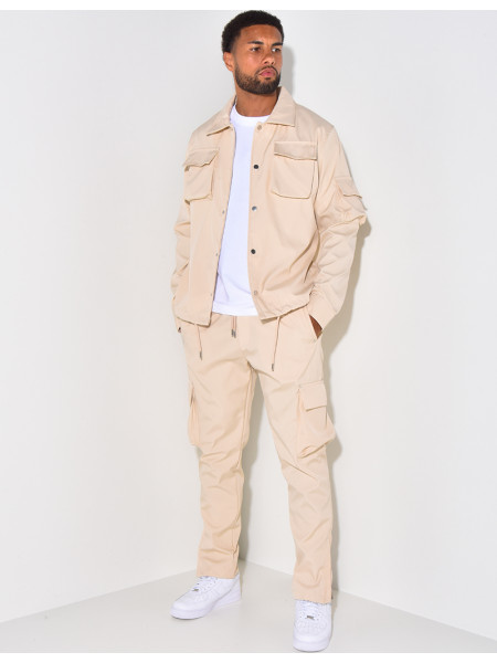 Ensemble chemise et pantalon à poches