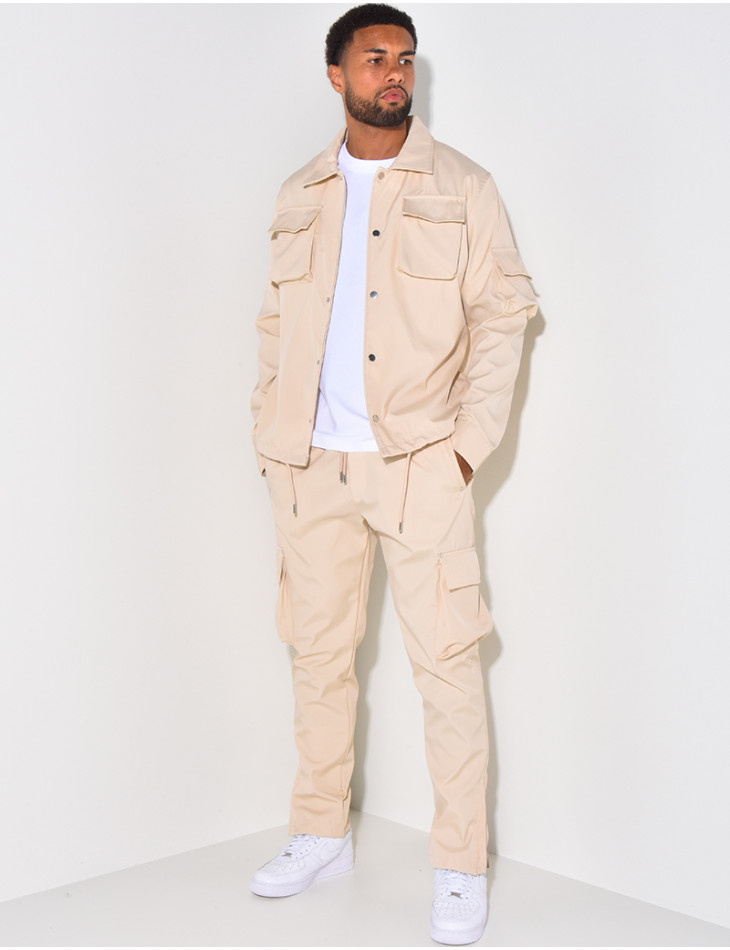 Ensemble chemise et pantalon à poches