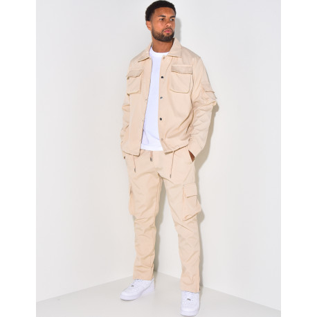 Ensemble chemise et pantalon à poches