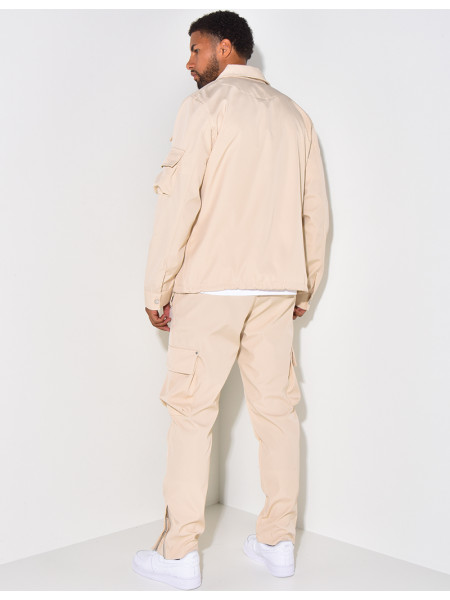 Ensemble chemise et pantalon à poches