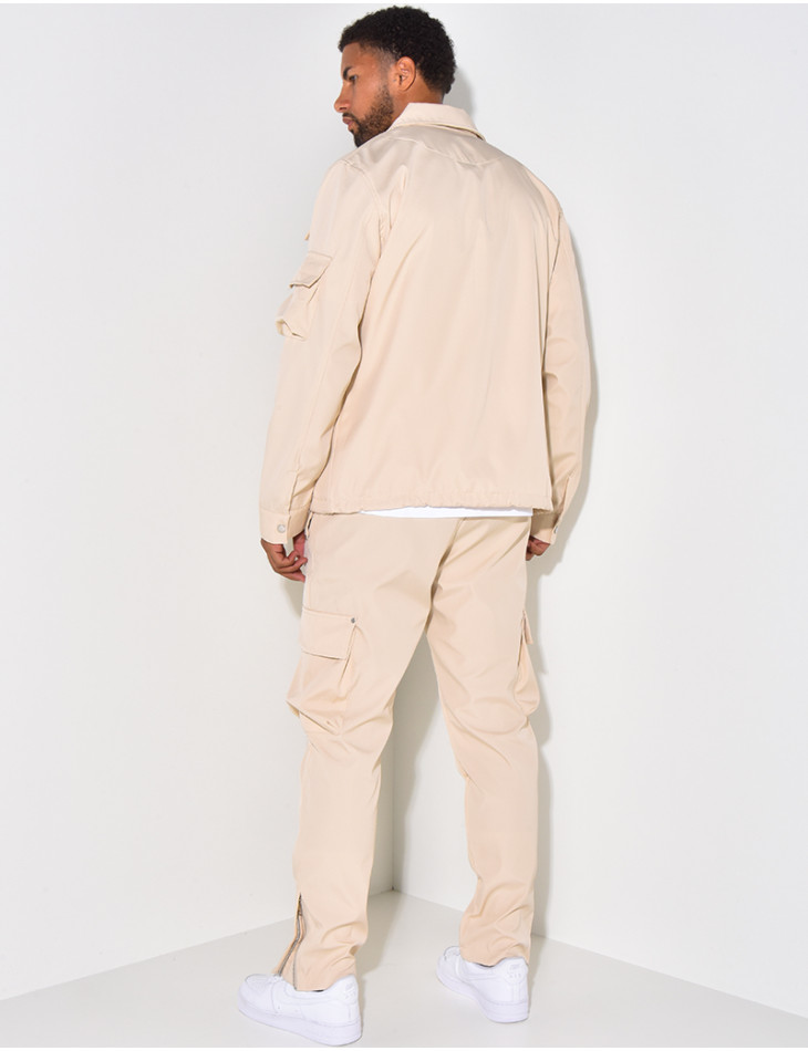 Ensemble chemise et pantalon à poches