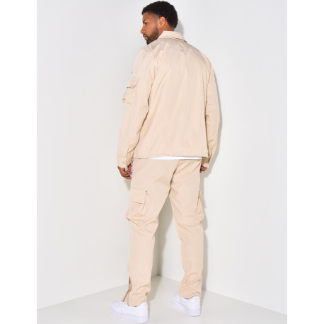 Ensemble chemise et pantalon à poches