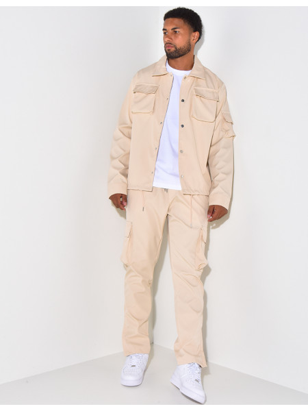 Ensemble chemise et pantalon à poches