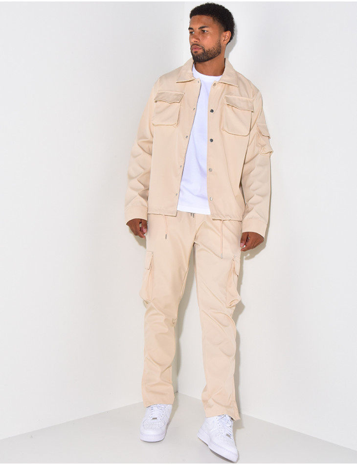 Ensemble chemise et pantalon à poches