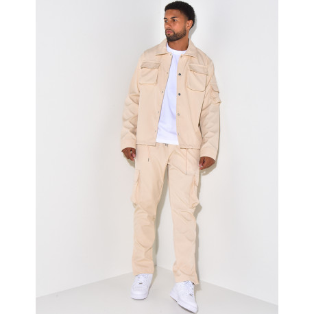 Ensemble chemise et pantalon à poches