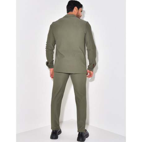 Set aus Plissee-Hose und -Hemd