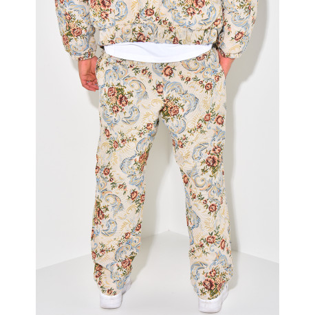 Ensemble à fleurs texturé