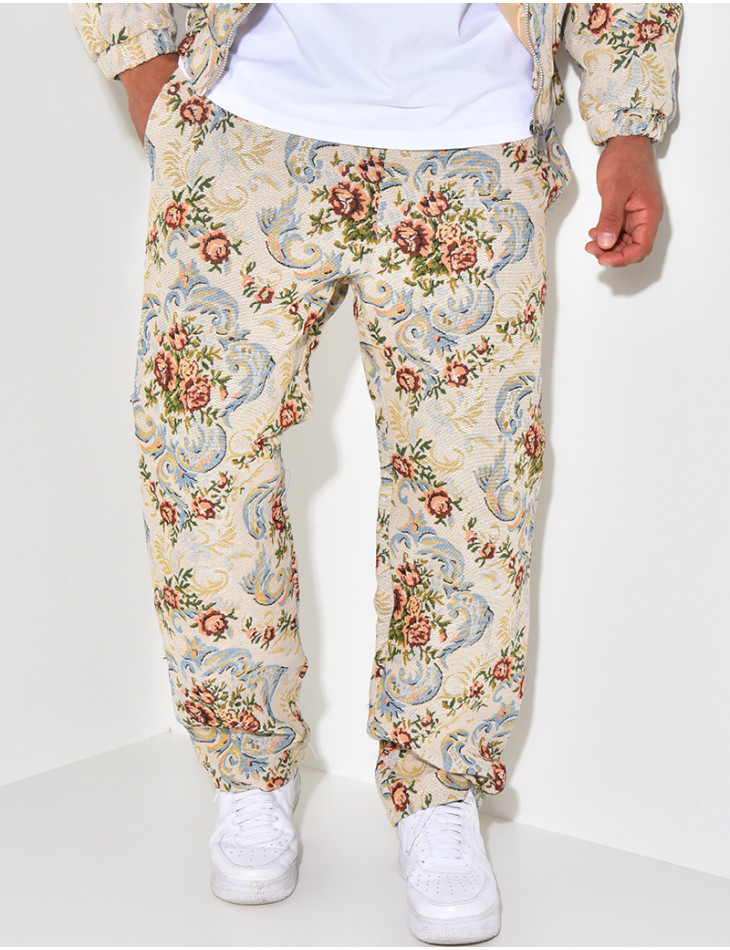 Ensemble à fleurs texturé