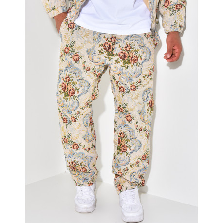 Ensemble à fleurs texturé