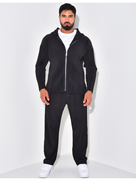 Set aus Weste und Hose Plissee