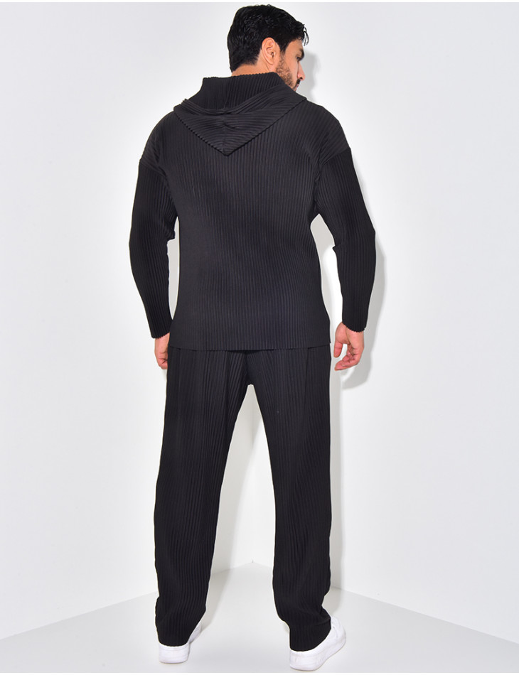 Set aus Weste und Hose Plissee