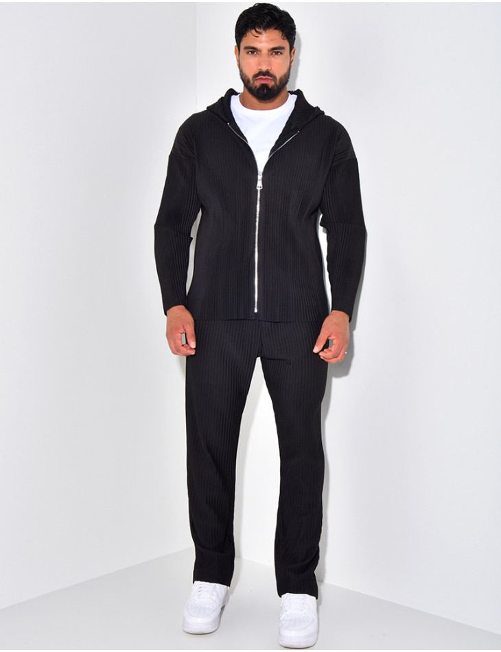 Set aus Weste und Hose Plissee