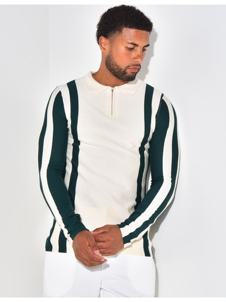 Polo Homme Zip