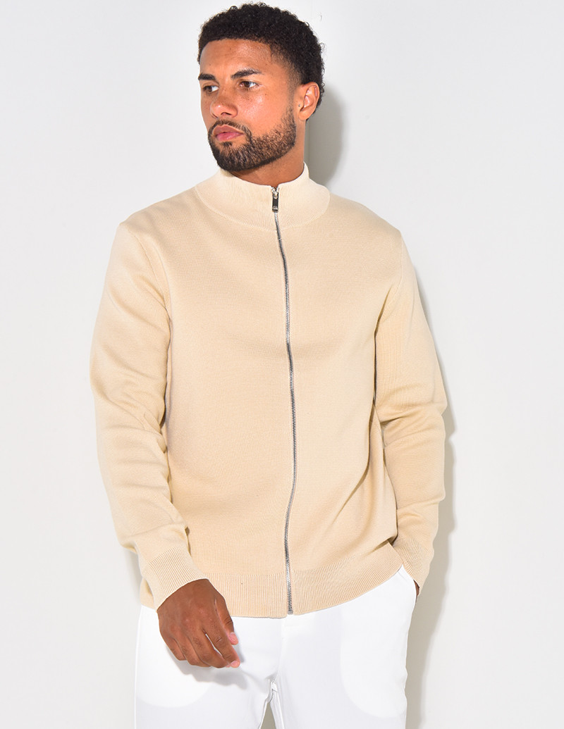 Waistcoat with zip