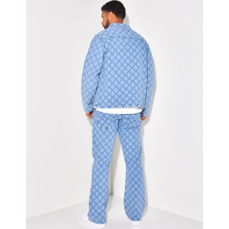 Ensemble veste et pantalon à motifs