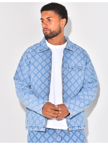 Ensemble veste et pantalon à motifs