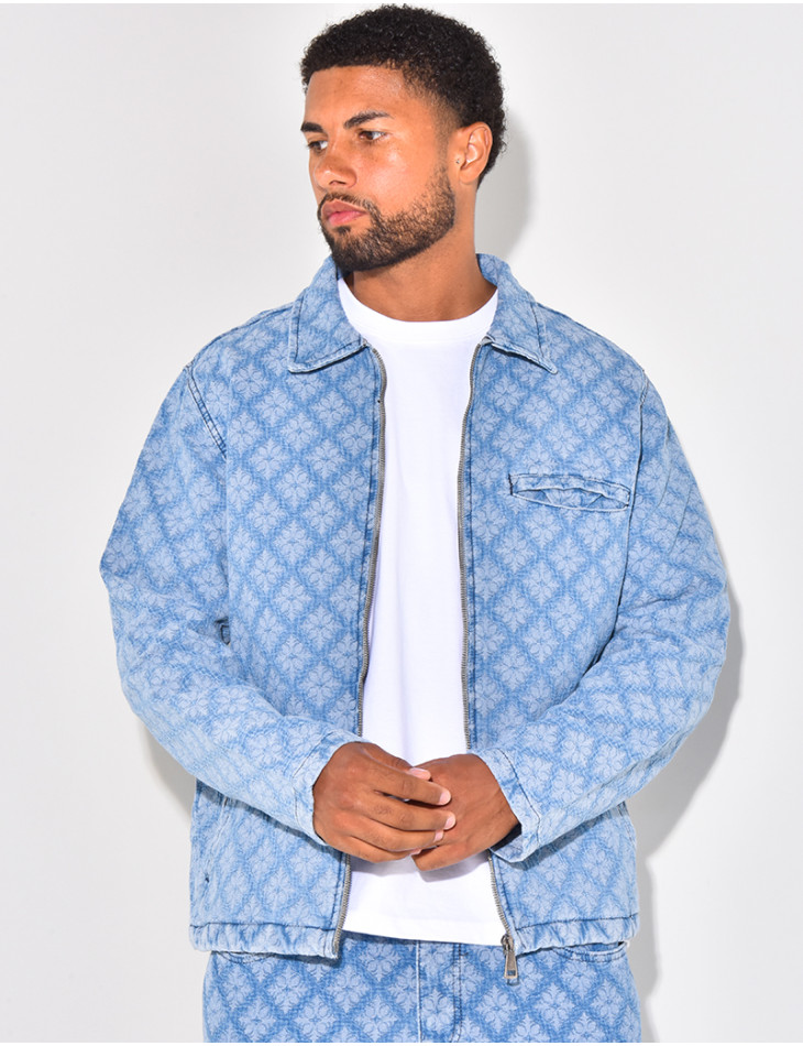 Ensemble veste et pantalon à motifs