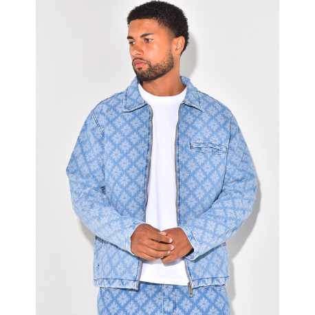 Ensemble veste et pantalon à motifs