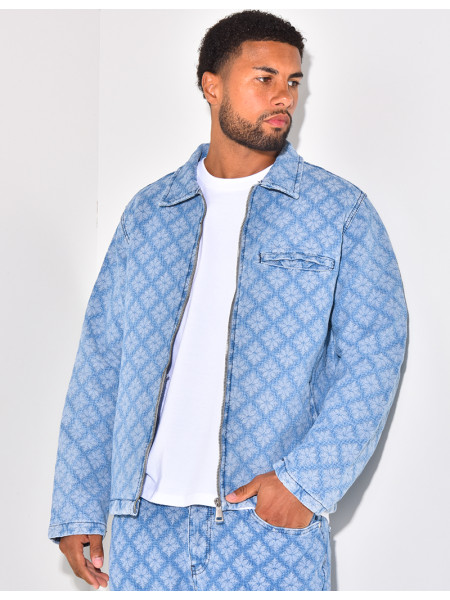 Ensemble veste et pantalon à motifs