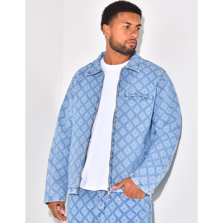 Ensemble veste et pantalon à motifs