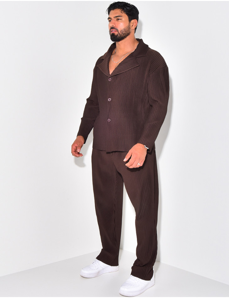 Ensemble Hemd Hose Plissee