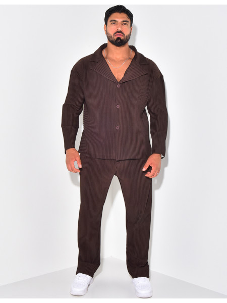 Ensemble Hemd Hose Plissee