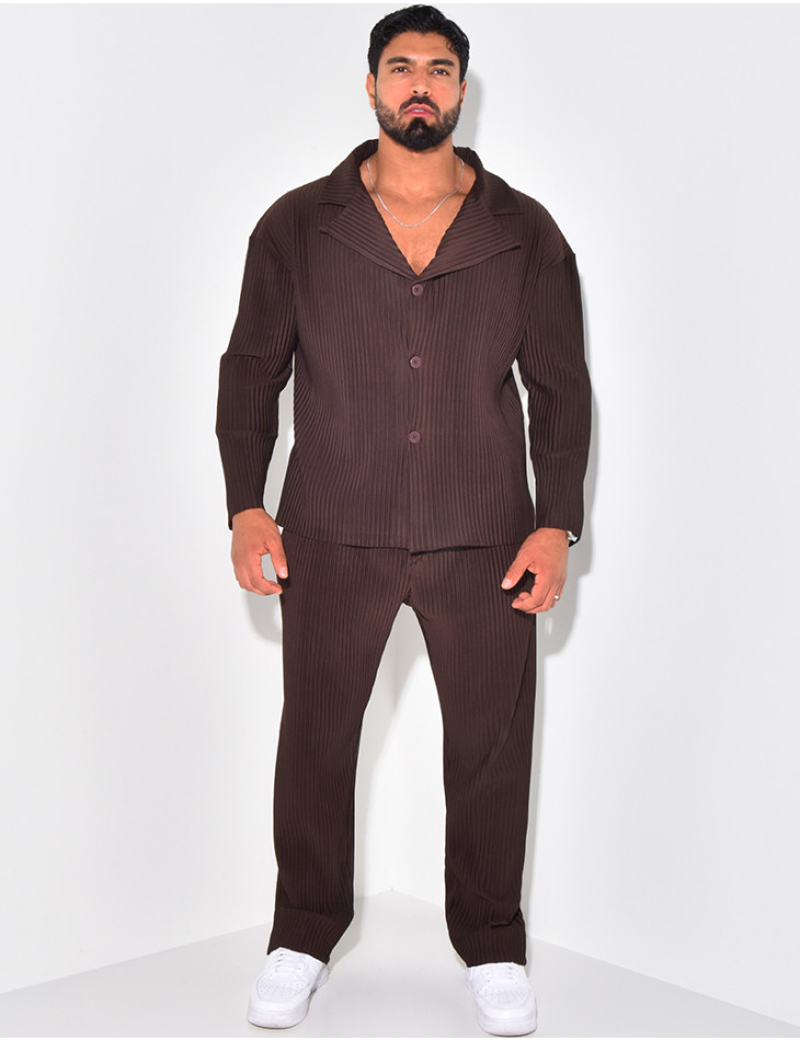 Ensemble Hemd Hose Plissee